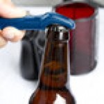 Franmara 3010-05 Traveler's Dark Blue Customizable Plastic Corkscrew and Bottle Opener