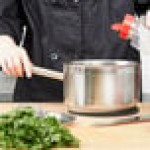 Vollrath 3802 Optio 2.75 Qt. Stainless Steel Sauce Pan with Aluminum-Clad Bottom and Cover