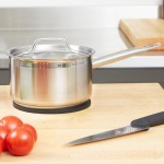 Vollrath 3802 Optio 2.75 Qt. Stainless Steel Sauce Pan with Aluminum-Clad Bottom and Cover