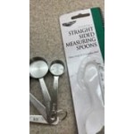 Vollrath 46589 Stainless Steel Measuring Spoon Set - 4 Piece Vollrath 46589 Stainless Steel Measuring Spoon Set - 4 Piece