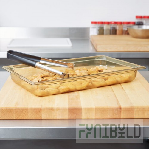 Vollrath 9002410 Super Pan® Full Size Amber High Heat Plastic Food Pan - 2 1/2