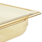 Vollrath 9002410 Super Pan® Full Size Amber High Heat Plastic Food Pan - 2 1/2 Vollrath 9002410 Super Pan® Full Size Amber High Heat Plastic Food Pan - 2 1/2