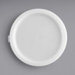 Cambro 12, 18, and 22 Qt. Translucent Round Polypropylene Food Storage Container Lid RFSC12PP190 - 6/Case