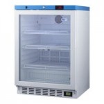 Summit Appliance FF7LWBIMED2 Accucold ACR Series 5.5 Cu. Ft. White / Blue Undercounter Reach-In Medical Refrigerator - 115V Summit Appliance FF7LWBIMED2 Accucold ACR Series 5.5 Cu. Ft. White / Blue Undercounter Reach-In Medical Refrigerator - 115V