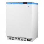Summit Appliance FF7LWBIMED2 Accucold ACR Series 5.5 Cu. Ft. White / Blue Undercounter Reach-In Medical Refrigerator - 115V Summit Appliance FF7LWBIMED2 Accucold ACR Series 5.5 Cu. Ft. White / Blue Undercounter Reach-In Medical Refrigerator - 115V