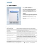 Summit Appliance FF7LWBIMED2 Accucold ACR Series 5.5 Cu. Ft. White / Blue Undercounter Reach-In Medical Refrigerator - 115V Summit Appliance FF7LWBIMED2 Accucold ACR Series 5.5 Cu. Ft. White / Blue Undercounter Reach-In Medical Refrigerator - 115V