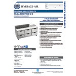 Beverage-Air SPED72HC-12-6 Elite Series 72