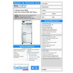 Continental Refrigerator 1FXNSSPTHD 36 1/4