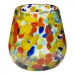 10 Strawberry Street Carnival Multicolored 16 oz. Hurricane Glass - 6/Case