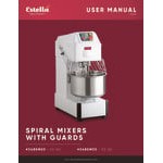 Estella SM20 20 Qt. / 28 lb. Two-Speed Spiral Dough Mixer - 120V, 2 HP
