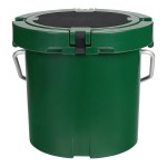 CaterGator CCG20HG Green 20 Qt. Round Rotomolded Outdoor Cooler / Ice Chest