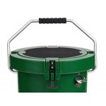 CaterGator CCG20HG Green 20 Qt. Round Rotomolded Outdoor Cooler / Ice Chest