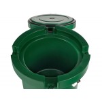 CaterGator CCG20HG Green 20 Qt. Round Rotomolded Outdoor Cooler / Ice Chest