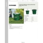 CaterGator CCG20HG Green 20 Qt. Round Rotomolded Outdoor Cooler / Ice Chest