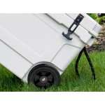 CaterGator CG200WHW White 210 Qt. Mobile Rotomolded Outdoor Cooler / Ice Chest