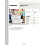 CaterGator CG200WHW White 210 Qt. Mobile Rotomolded Outdoor Cooler / Ice Chest