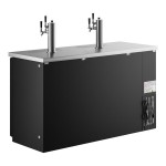 Avantco UDD-60-HC (2) Triple Tap Shallow Depth Kegerator Beer Dispenser - Black, (2) 1/2 Keg Capacity