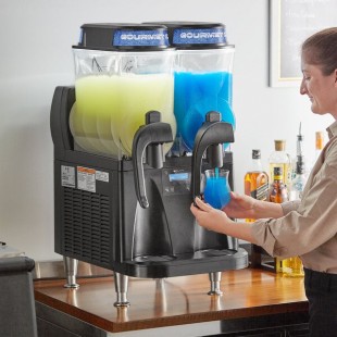 Bunn 58000.0010 Ultra NX Black Double 3 Gallon Slushy Machine - 120V Bunn 58000.0010 Ultra NX Black Double 3 Gallon Slushy Machine - 120V