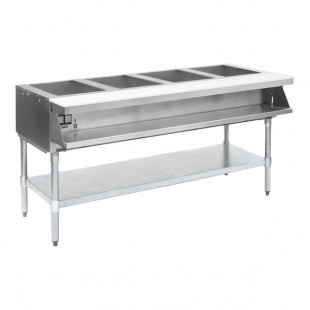 Eagle Group AWT4 Natural Gas Four Pan Water Bath Steam Table - Sealed Well