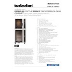 Moffat E35D6/P85M12 Turbofan Full Size Electric Convection Oven with Steam Injection and 12 Tray Holding Cabinet / Proofer - 208V, 3 Phase Moffat E35D6/P85M12 Turbofan Full Size Electric Convection Oven with Steam Injection and 12 Tray Holding Cabinet / Proofer - 208V, 3 Phase