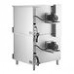 Cooking Performance Group FGC-20-DDNK Deep Depth Double Deck Full Size Natural Gas Convection Oven with Legs - 120,000 BTU