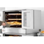 Cooking Performance Group FGC-20-DDNK Deep Depth Double Deck Full Size Natural Gas Convection Oven with Legs - 120,000 BTU