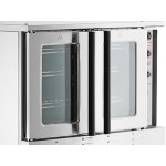 Cooking Performance Group FGC-20-DDNK Deep Depth Double Deck Full Size Natural Gas Convection Oven with Legs - 120,000 BTU