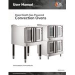 Cooking Performance Group FGC-20-DDNK Deep Depth Double Deck Full Size Natural Gas Convection Oven with Legs - 120,000 BTU