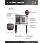 Cooking Performance Group FGC-20-DDNK Deep Depth Double Deck Full Size Natural Gas Convection Oven with Legs - 120,000 BTU