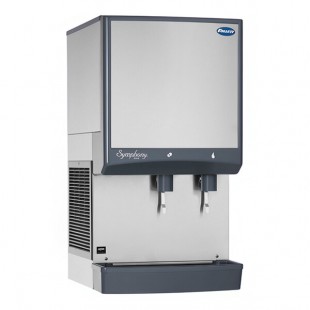Follett 50CI414A-LI Symphony Plus 50 Series Air Cooled Modular Chewblet Countertop Ice Maker and Dispenser with 50 lb. Storage and Lever Dispensing - 115V, 425 lb.