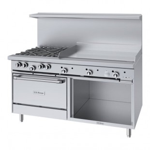 U.S. Range U60-4G36RS LP Liquid Propane 4 Burner 60