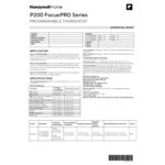 Honeywell Home FocusPRO P200 Programmable 1H / 1C Digital Thermostat TH2110U4004/U - 24V Honeywell Home FocusPRO P200 Programmable 1H / 1C Digital Thermostat TH2110U4004/U - 24V