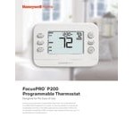 Honeywell Home FocusPRO P200 Programmable 1H / 1C Digital Thermostat TH2110U4004/U - 24V Honeywell Home FocusPRO P200 Programmable 1H / 1C Digital Thermostat TH2110U4004/U - 24V