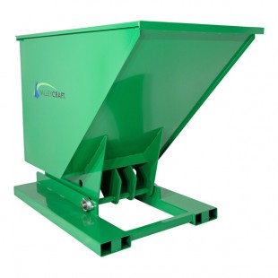 Valley Craft 1 Cubic Yard Self-Dumping Forklift-Powered Steel Hopper F89142 - 6,000 lb. Capacity