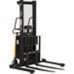 Vestil 2,000 lb. Semi-Electric Powered Fork Stacker with 26 3/4
