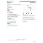 Sloan 8029.8010 ADA Elongated Floor-Mounted Toilet with Pressure-Assisted Tank - 1.28 GPF
