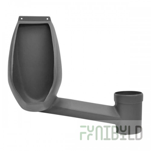 Satellite Industries 14119 Dark Gray Urinal for Global II and Tufway Series
