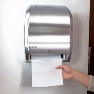 San Jamar T8370SS Hybrid Summit Stainless Steel Look Hands Free Paper Towel Dispenser San Jamar T8370SS Hybrid Summit Stainless Steel Look Hands Free Paper Towel Dispenser