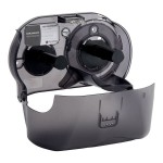 San Jamar R3690TBK Versatwin Ocean Double Roll Toilet Tissue Dispenser - Black Pearl