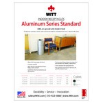 Witt Industries AL35-CLR-R 35 Gallon Aluminum Satin Clear Finish Round Indoor Decorative Recycling Bin Witt Industries AL35-CLR-R 35 Gallon Aluminum Satin Clear Finish Round Indoor Decorative Recycling Bin