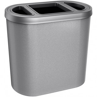 Busch Systems Platinum 156093 40 Gallon Powder-Coated Steel Three Stream Decorative Trash Can Busch Systems Platinum 156093 40 Gallon Powder-Coated Steel Three Stream Decorative Trash Can