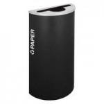 Ex-Cell Kaiser RC-KDSQ-R RBX Kaleidoscope Collection Ruby Texture Square 24 Gallon Customizable Recyclables Receptacle
