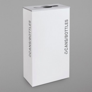 Ex-Cell Kaiser RC-KD17-C BT-WHT Black Tie Kaleidoscope White Gloss 17 Gallon Rectangular Cans / Bottles Receptacle Ex-Cell Kaiser RC-KD17-C BT-WHT Black Tie Kaleidoscope White Gloss 17 Gallon Rectangular Cans / Bottles Receptacle