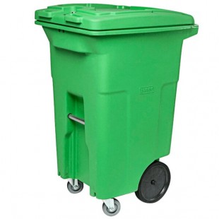 Toter ACG64-00LIM Organics 64 Gallon Lime Green Rectangular Caster Cart with Gasketed Lid Toter ACG64-00LIM Organics 64 Gallon Lime Green Rectangular Caster Cart with Gasketed Lid