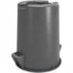 Carlisle 84103223 Bronco 32 Gallon Gray Round Trash Can