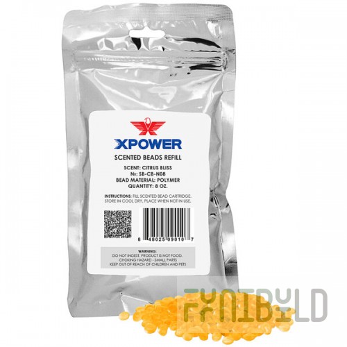 XPOWER SB-CB-N08 Citrus Bliss 8 oz. Bead Refill for Scented Air Movers