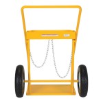 Vestil 250 lb. Steel Cylinder Cart with 2 Cylinder Capacity and 16