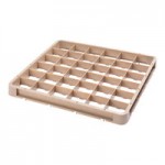 Vollrath CR7CC Traex® 36 Compartment Beige Full-Size Closed Wall 6 3/8