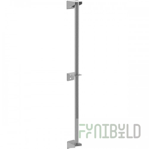 Metro 13PDFK4 Super Erecta Metroseal Gray Post-Type Wall Mount 13 7/8