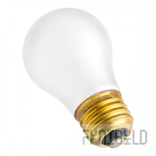 Satco S4880 25 Watt Frosted Shatterproof Finish Incandescent Rough Service Light Bulb - 130V (A15)